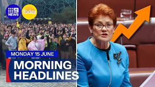 Socceroos win opening World Cup match; Hanson storming ahead in polls | 9 News Australia