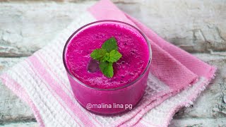 Download lagu Cara Buat Jus Buah Naga Mudah Dan Sedap | malina lina pg mp3