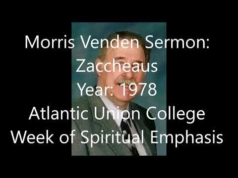 Morris Venden  @ Atlantic Union College 1978 - Zaccheaus