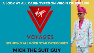 Virgin Voyages Cabin Tour & Comparison of types including all Rock Star and Mega Rock Star Cabins