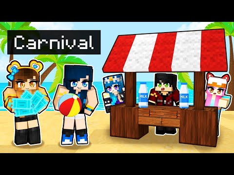Taking my friends to a CARNIVAL in Minecraft!