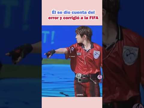 Él se dio cuenta del error y corrigió a la FIFA