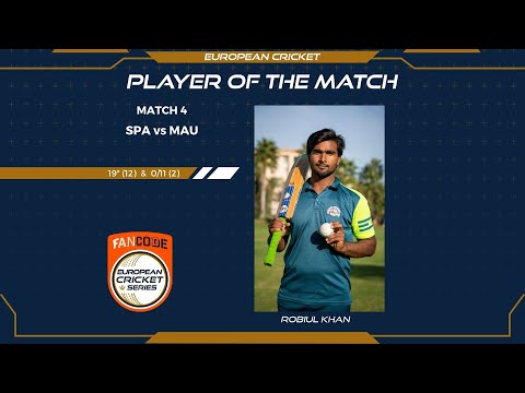 MOM: R.Khan - SPA vs MAU | Highlights | FanCode ECS Spain, L'Alfas del Pi, Day 1 | Spain 2021