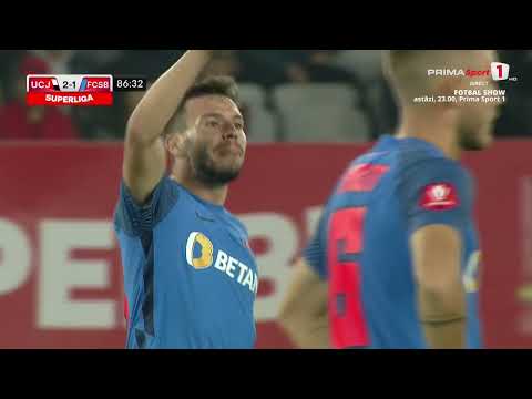 GOOOL! U Cluj - FCSB 2-1. Cordea reduce din handicap, cu un șut la colțul lung