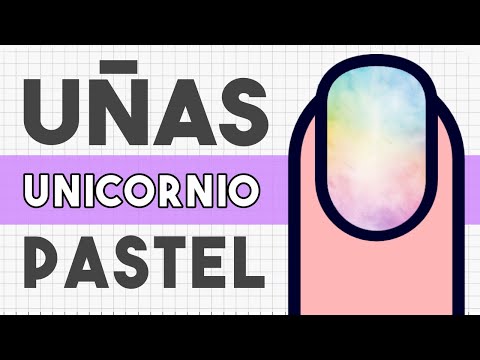 ¡SIN GEL! UÑAS EFECTO UNICORNIO PASTEL 🦄