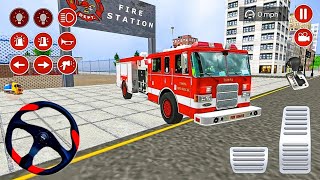 Download lagu Truck Pemadam Kebakaran Panjang Padamkan Api Besar - Mobil Balap Simulator Android Gameplay mp3