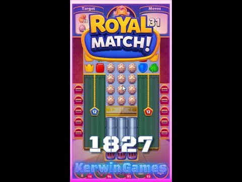 Royal Match Level 1827 - No Boosters Gameplay