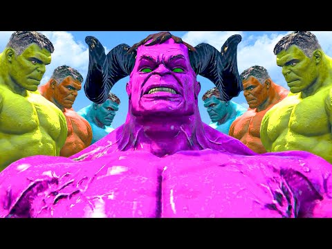 World War Hulk | Lucifer Purple Hulk SMASH Red Hulk vs Hulk - What If