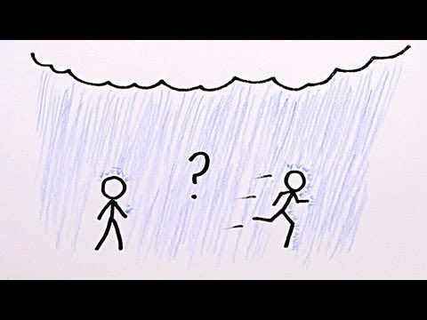 Should You Walk or Run in the Rain?