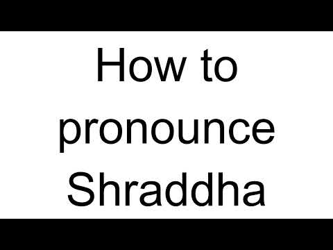 How to Pronounce Shraddha (Hindi)
