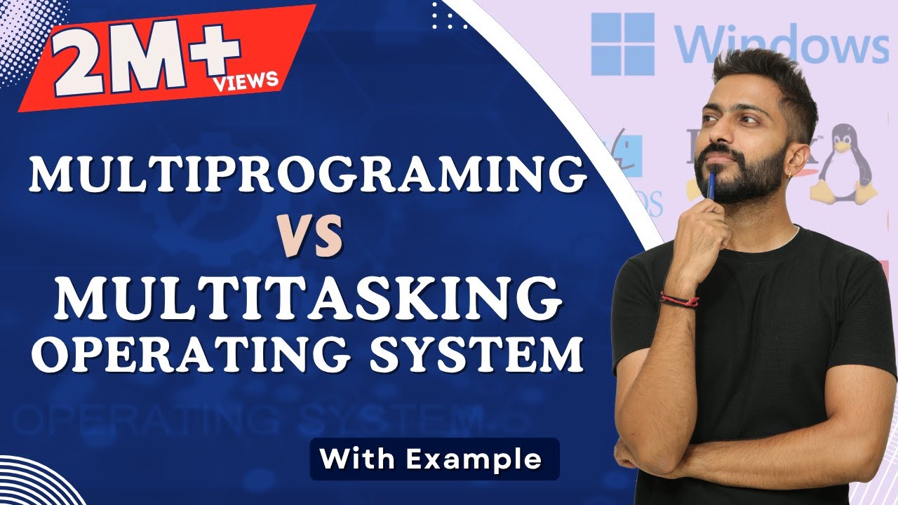 L-1. 3: multiprogramming and multitasking operating system in hindi with real life examples L-1.3: Multiprogramming and Multitasking Operating System in Hindi with real life examples