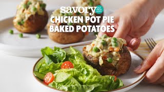Stop and Shop Chicken Pot Pie Baked Potatoes | Savory by Stop & Shop
