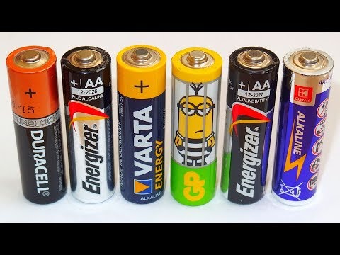 AA Alkaline Battery Capacity Test - Duracell, GP, Varta, Energizer, ... Video