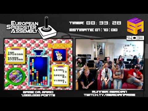 Dr. Mario - 1.000.000 Points in 0:44:36 by Meridian Live for European Speedster Assembly 2013