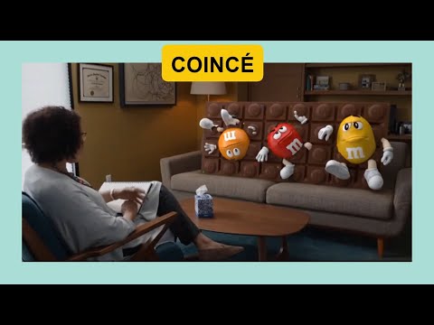 FIPA FVV #36 COINCÉ (with Bonus Word), M&M's commercial, French Video Vocabulary
