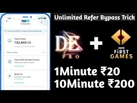 Paytm First Game Unlimited Refer Bypass Trick | ₹23600 Free Paytm Cash | Live Payment Proof Video