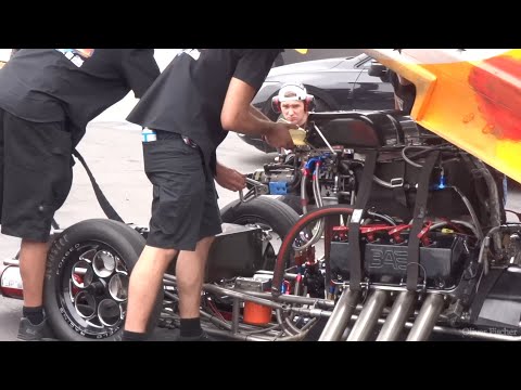 NitrOlympX 2022 |  Close-Up Starting Dragster Engine