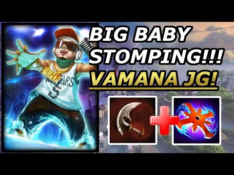 BIG BABY CRITTING SMALLER BABIES TO DEATH! - Conquest Vamana Jungle Gameplay - SMITE