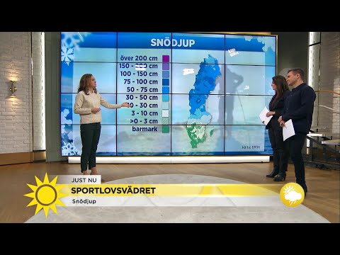 Sportlovet är här – så blir skidvädret: "Tövädret har tagit rejält på snötäcke… - Nyhetsmorgon (TV4)