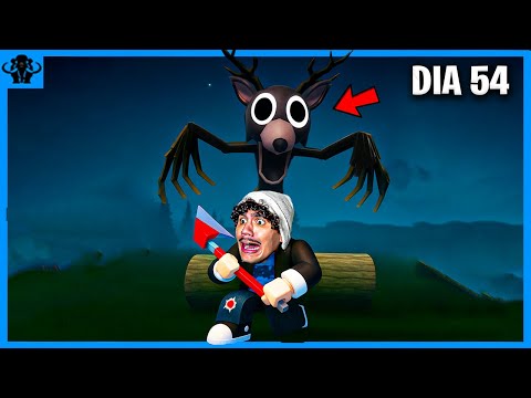 MAMUTE TENTANDO SOBREVIVER 99 NOITES NA FLORESTA!