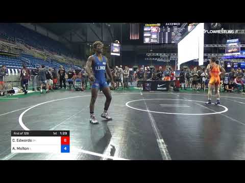 120 Lbs Rnd Of 128 Caleb Edwards Ohio Vs Anthony Molton Illinois