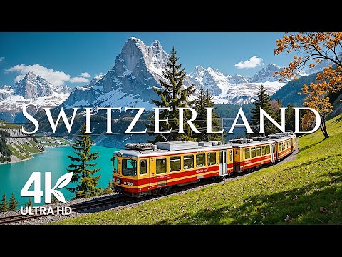 SWITZERLAND 4K • Winter to Spring • Relaxing Music - Nature 4k Video Ultra HD