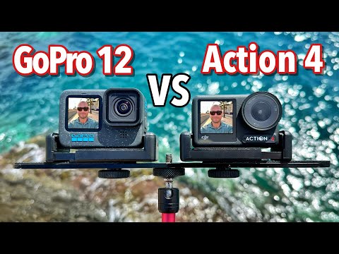 GoPro HERO 12 VS DJI Osmo Action 4 Camera Comparison - Which One is Better?