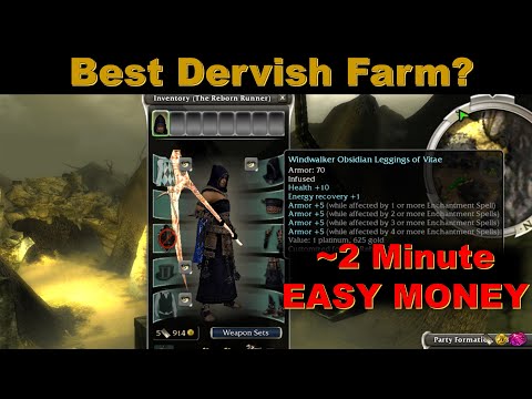 Guild Wars BEST Dervish 2 Minute Farm
