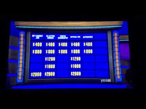 Double Jeopardy, $20,000 WAGER on the 3rd Daily Double??? (5/27/19)