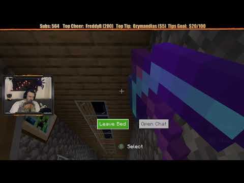 Minecraft "Chill Stream" Oct. 7, 2019 pt2 - Drama Resolved; Now, a Pond and Bar!