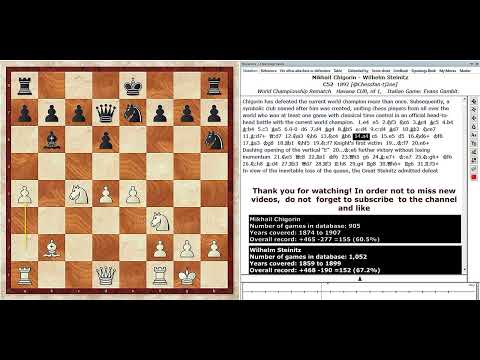 Mikhail Chigorin vs Wilhelm Steinitz  World Championship Rematch (1892), Havana CUB,