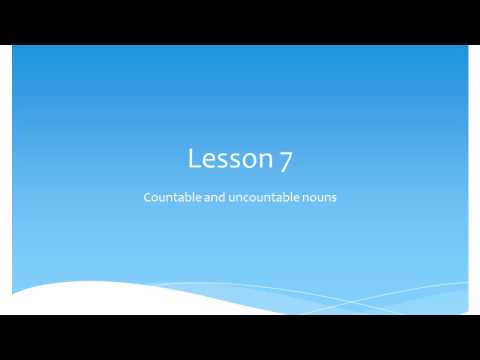 Aviation English Uncountable and Countable nouns