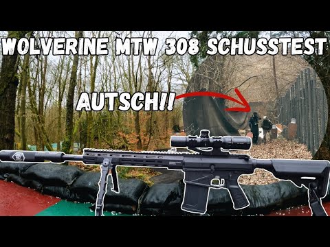 How far does an 1100€ Airsoft DMR shoot? | Wolverine MTW 308 shooting test