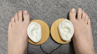 [Live-action ASMR/DR-07X] Barefoot rubbing to induce sleep [Barefoot/Light Legs] #Vtuber #Usagi Yuki Shuna #TASCAM