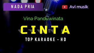 Download lagu CINTA - Vina Panduwinata | Karaoke Avimusik | Nada PRIA mp3
