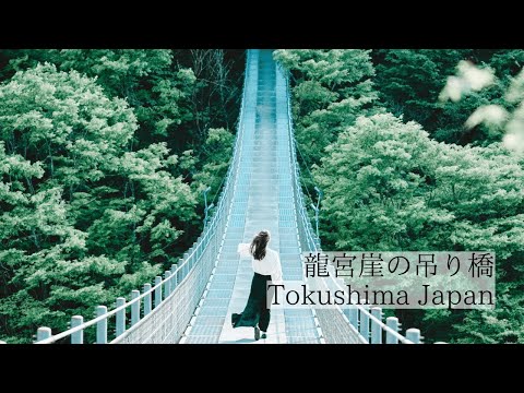 祖谷の絶景穴場スポット/龍宮崖の吊り橋　Ryugugatake Bridge: A hidden spot with superb views in the Iya region