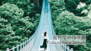 祖谷の絶景穴場スポット/龍宮崖の吊り橋　Ryugugatake Bridge: A hidden spot with superb views in the Iya region