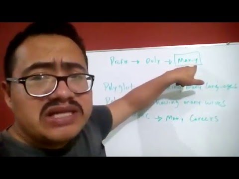 Use of the prefix POLY by teachertino