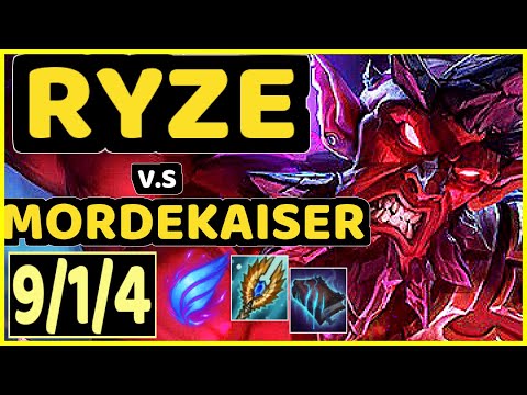 NOMANZ (RYZE) vs MORDEKAISER - 9/1/4 KDA MID CHALLENGER GAMEPLAY - EUW