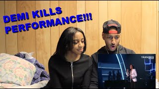 Couple Reacts : Demi Lovato KILLS "Hello" Cover by Lionel Richie!!!