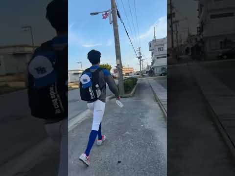 久米島キャンプ　久米アイランドホテルから中里球場までの道