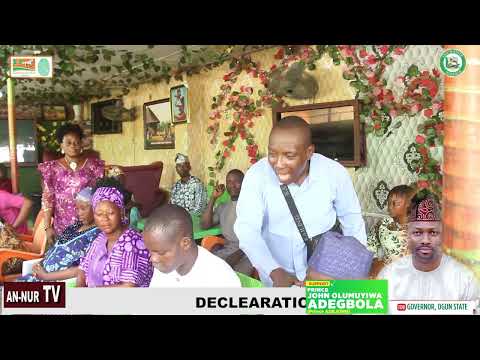 DECLARATION OF PRINCE JOHN OLUMUYIWA ADEGBOLA (PRINCE ADEJOH) AS SDP GUBERNATORIAL ASPIRANT