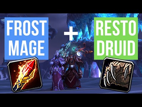 WoW PvP Arena 2v2 - Frost Mage + Resto Druid Setup 8.3