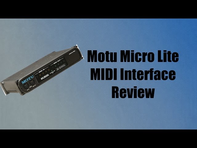 Video teaser for MOTU Micro Lite MIDI Interface Review