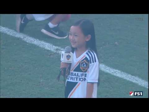 Repost from MLS: 7 Year Old #MaleaEmma Crushes National Anthem Zlatan Approves