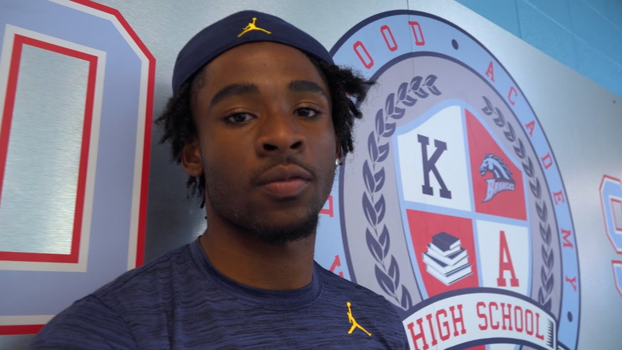 I&#039;Marion Stewart, a Michigan Commit, is a Star Wide Receiver at Kenwood Academy in Chicago