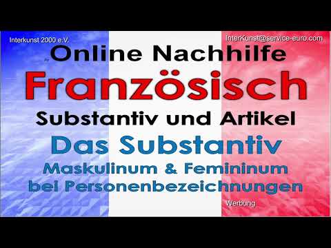 Online Nachhilfe Unterricht Französisch – Le féminin – Hausaufgabe & Prüfungsvorbereitung