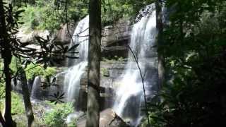 preview picture of video 'Twin Falls on the Thompson River, Transylvania County, NC'