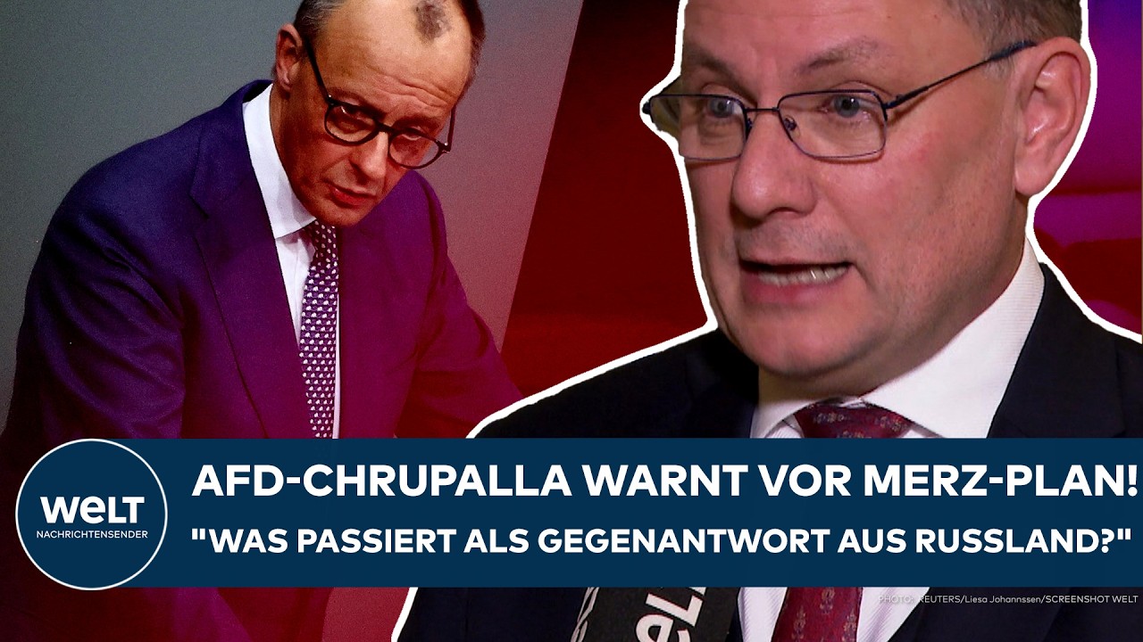 PUTINS KRIEG: AfD-Chrupalla warnt Merz! "Er öffnet damit wirklich das Tor für weitere Eskalationen!"