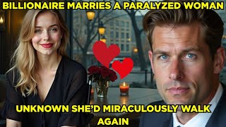 BILLIONAIRE MARRIES A PARALYZED WOMAN UNKNOWN SHE’D MIRACULOUSLY WALK AGAIN